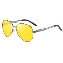 Fashion Night Vision Driving Glasses Yellow Lens Mens Polarized Car Sunglasses